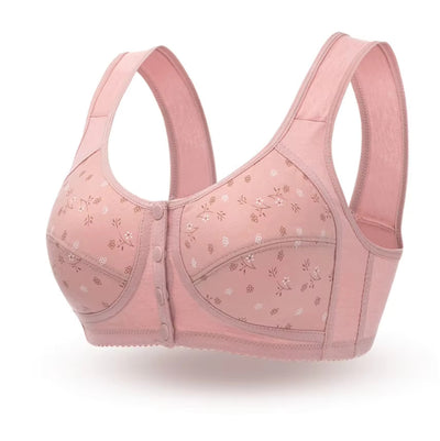 2025 New Anti Sagging Front Open Cooling Cotton Bra