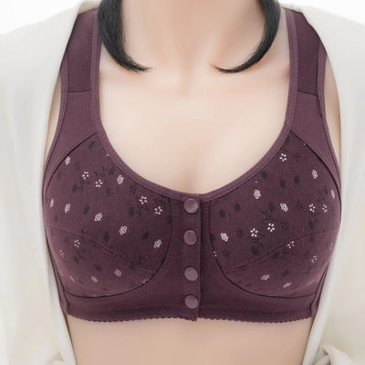 2025 New Anti Sagging Front Open Cooling Cotton Bra